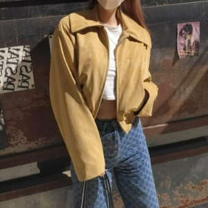 [바로배송]컬러 투웨이 레더 자켓 (4color)